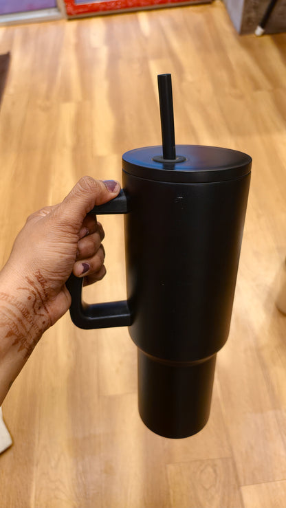 Black Vacuum Insulated Stainless Steel water bottle |500 ML